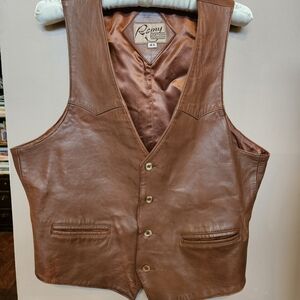 Remy Brown Leather Vest